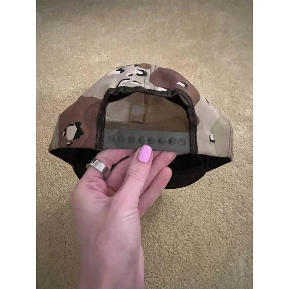 Vintage Camoflauge Kawasaki "Power Up" Snapback Hat - Picture 3 of 5